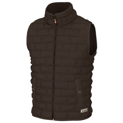 Brick Quilted Vest - Slate
