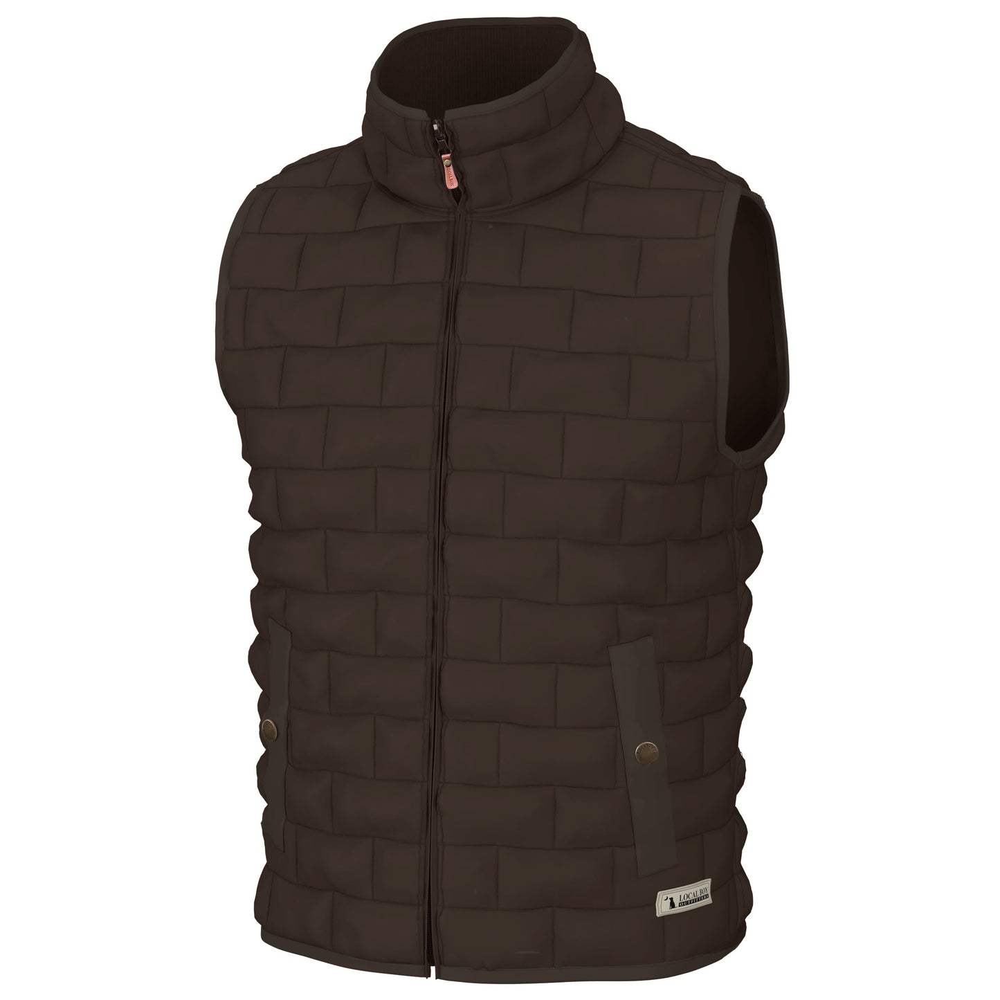 Brick Quilted Vest - Moss