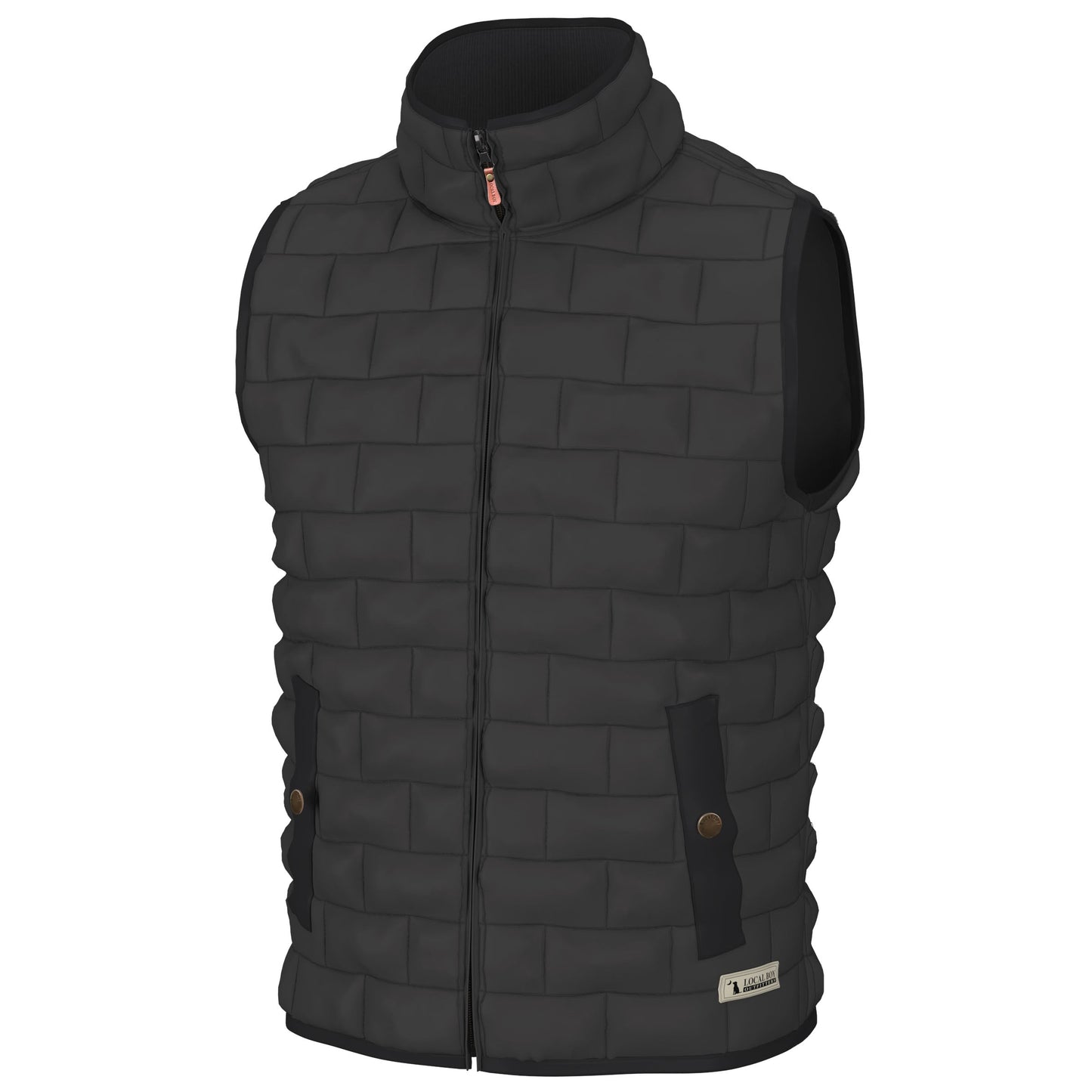 Brick Quilted Vest - Moss