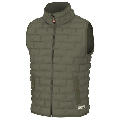 Brick Quilted Vest - Slate