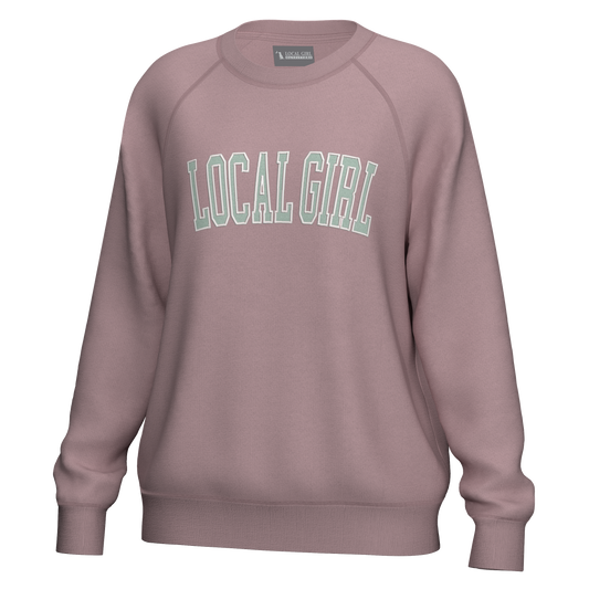 Local Girl Cotton Crewneck - Blush