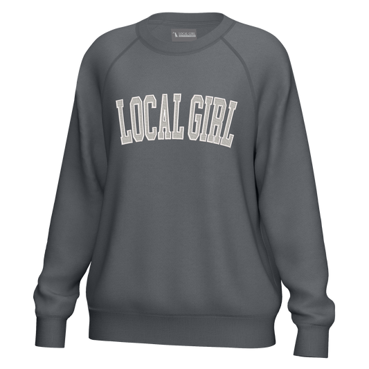Local Girl Cotton Crewneck - Graphite