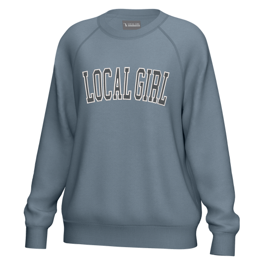 Local Girl Cotton Crewneck - Slate