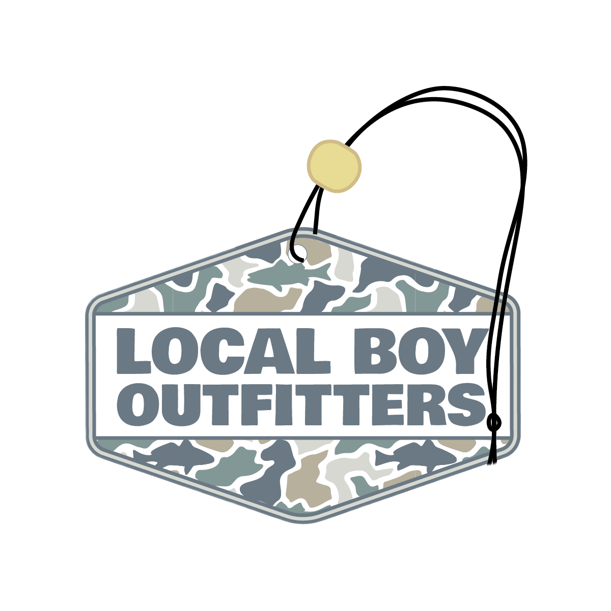 Fish Camo Diamond Crest Air Freshener