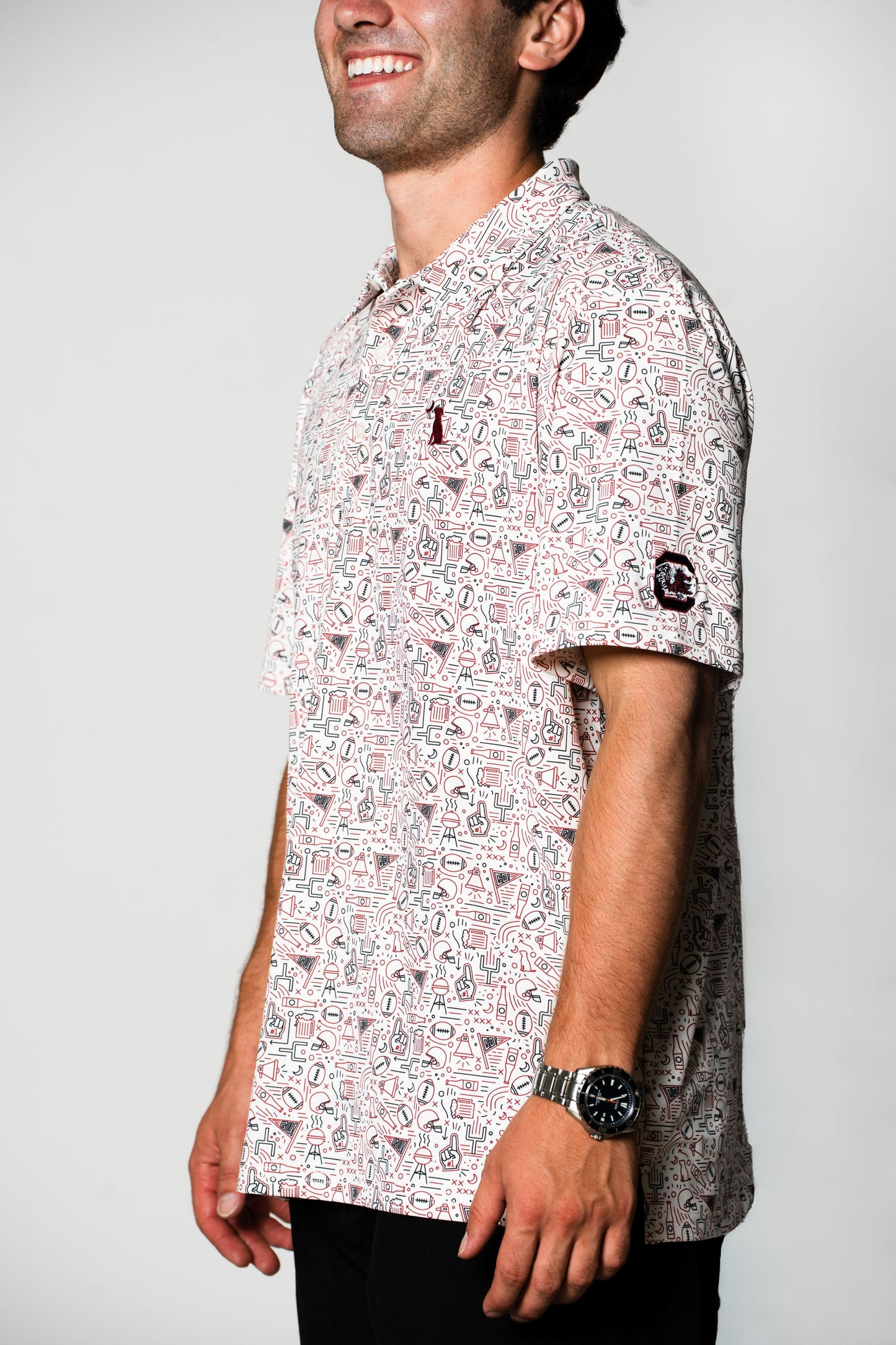 South Carolina Game Day Dirty Myrtle Polo - Garnet/Black