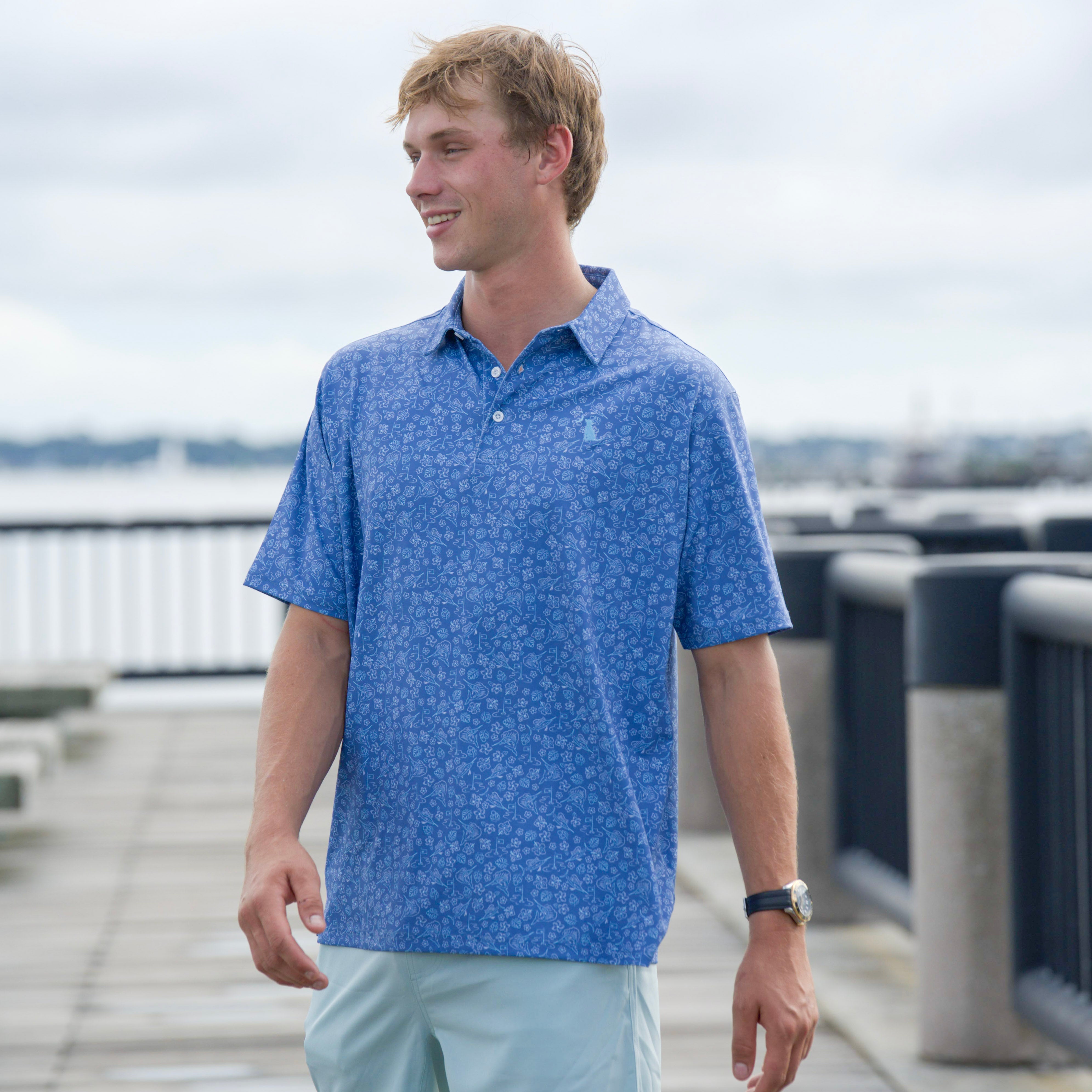 Dirty Myrtle Polo - Sailfish Scramble – Local Boy Outfitters