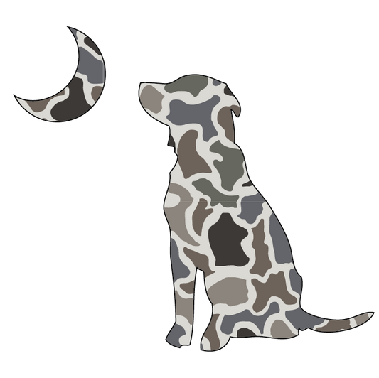 Dog & Moon Decal - Localflage