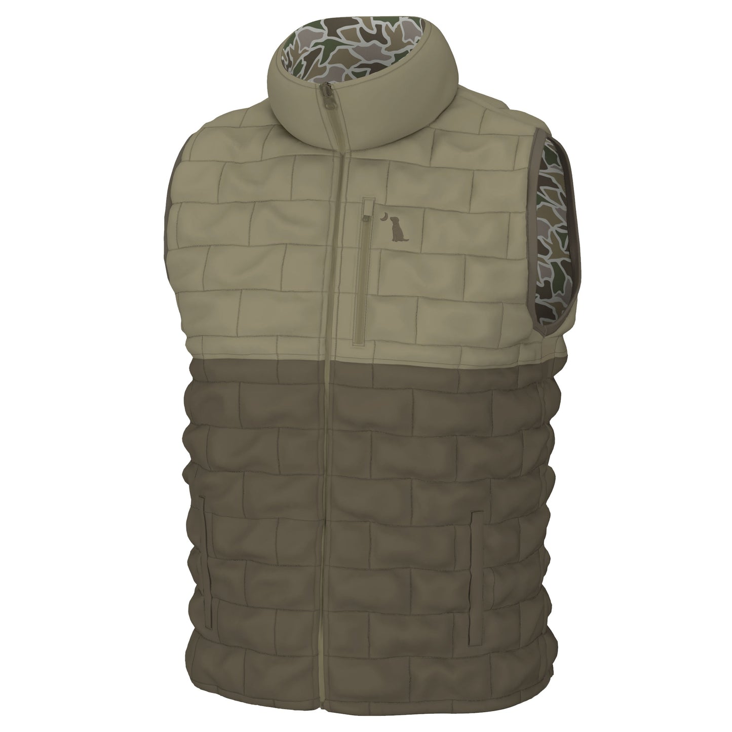 Duck Down Reversible Vest - Localflage Vintage