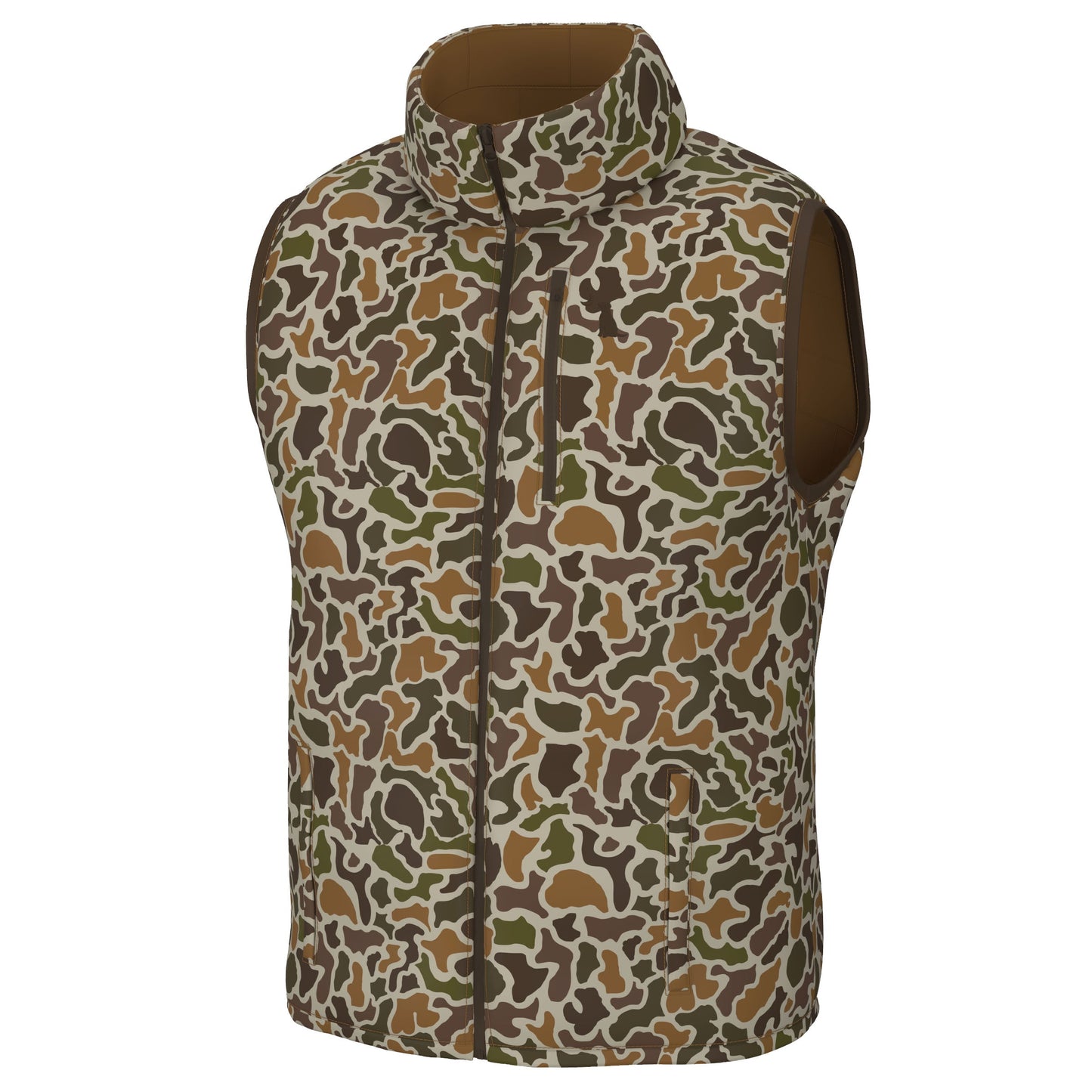 Duck Down Reversible Vest - Duck Camo