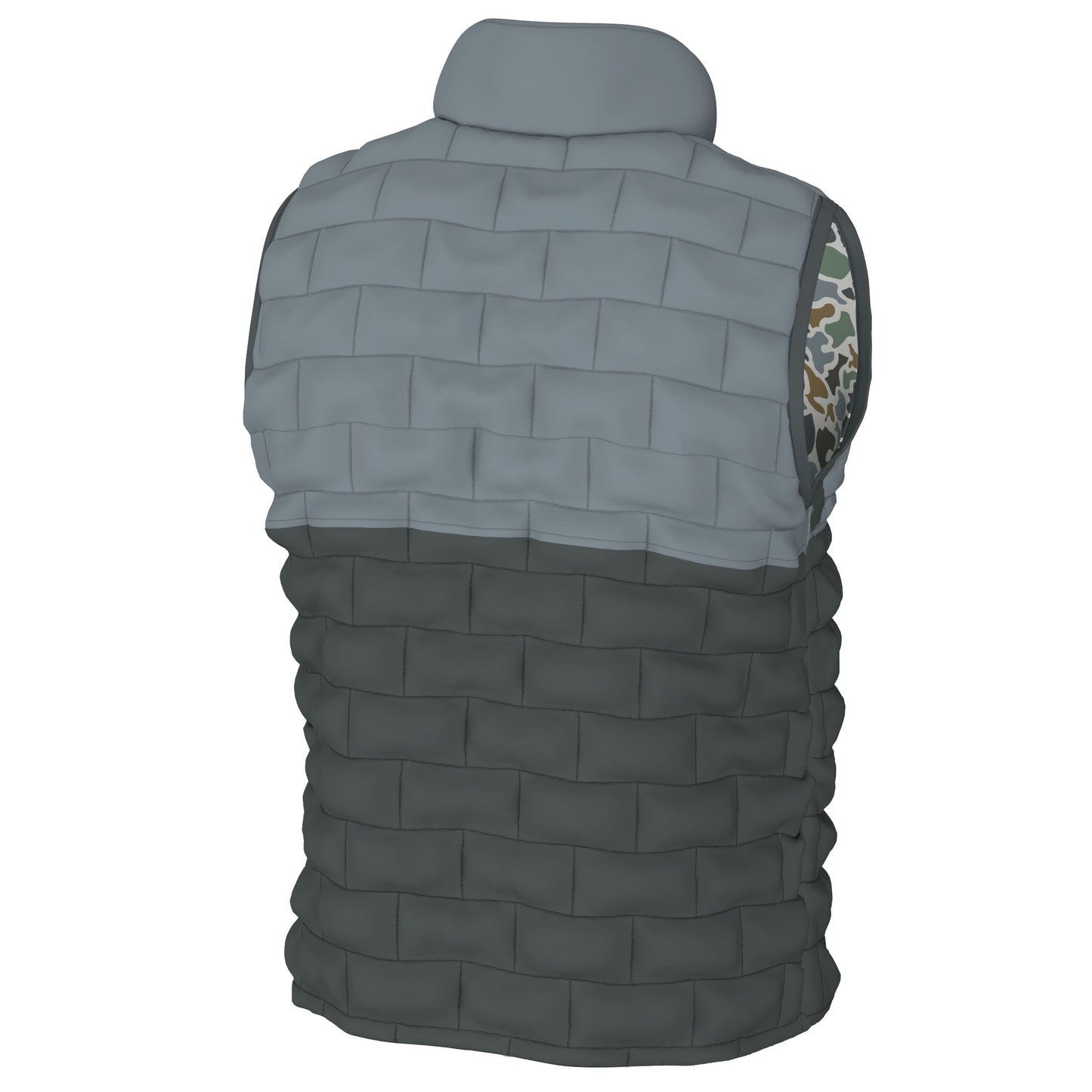Duck Down Reversible Vest - Duck Camo