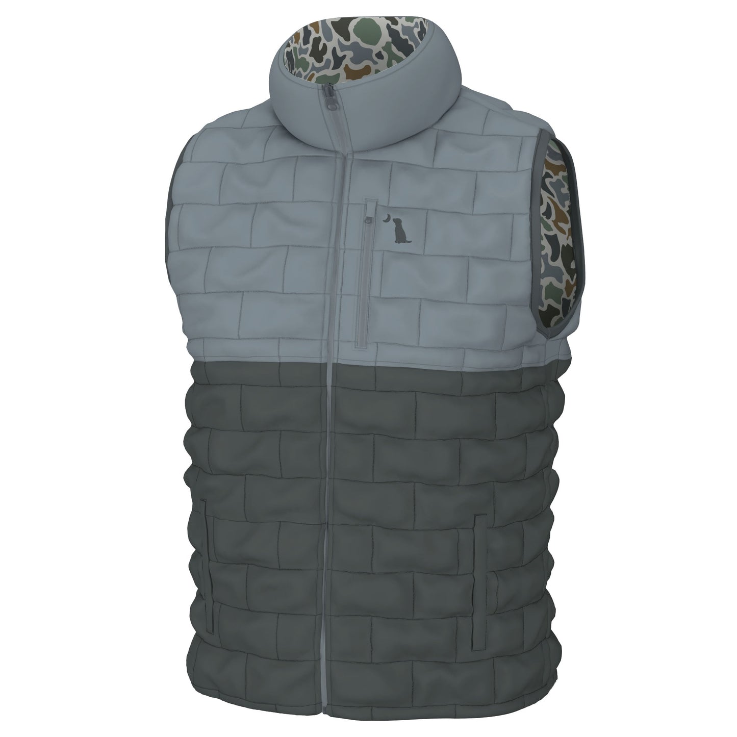 Duck Down Reversible Vest - Localflage Vintage