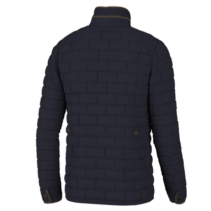 Brick Quilted Jacket - Navy