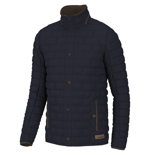 Brick Quilted Jacket - Navy