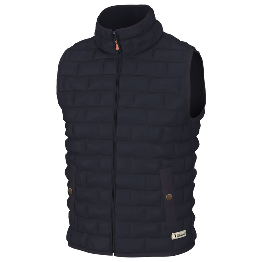 Brick Quilted Vest - Navy