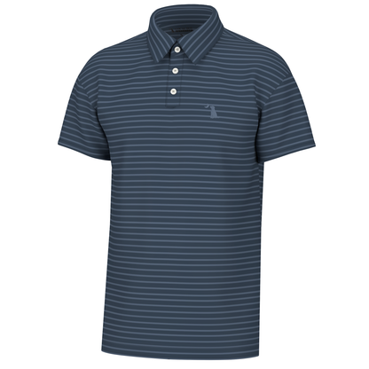 Edisto Polo - Teal/Light Gray