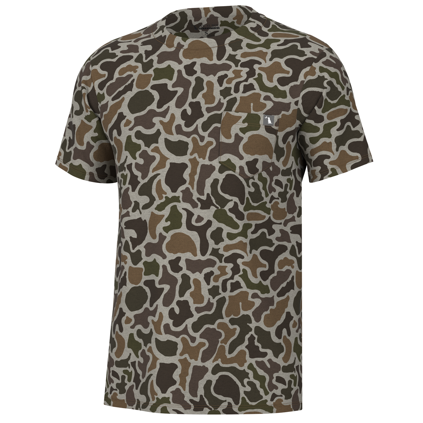 S/S Heather-Blend Crew - Dog & Moon Camo