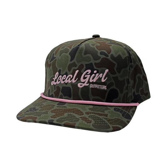 LG Cursive Charm Rope Hat