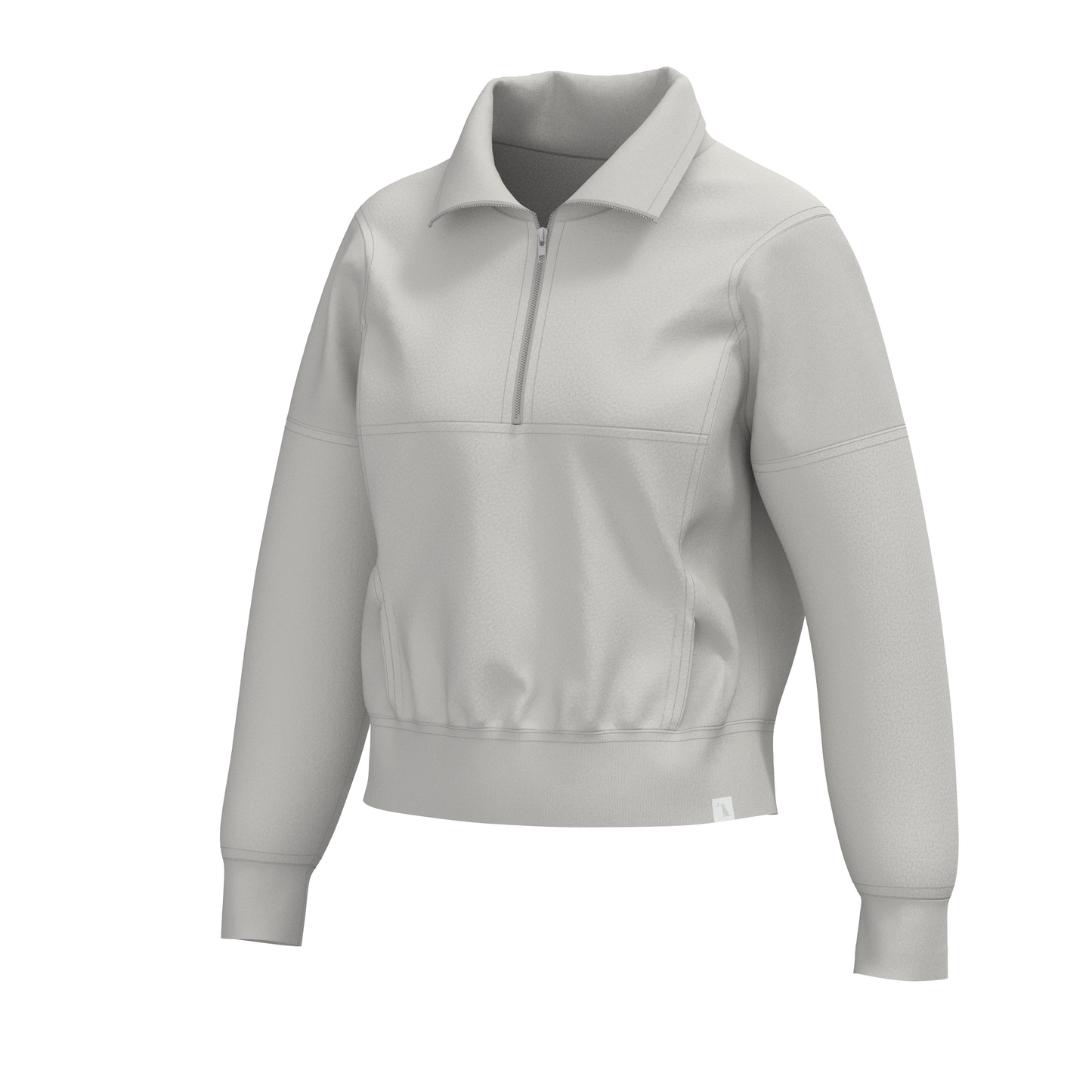 LG Velvet Fleece Quarter Zip - Light Sand