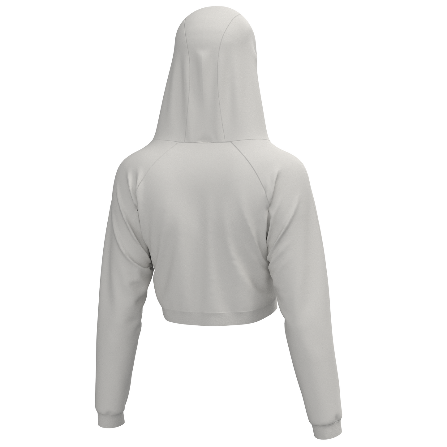 Local Girl Velvet Fleece Cropped Hoodie - Light Sand