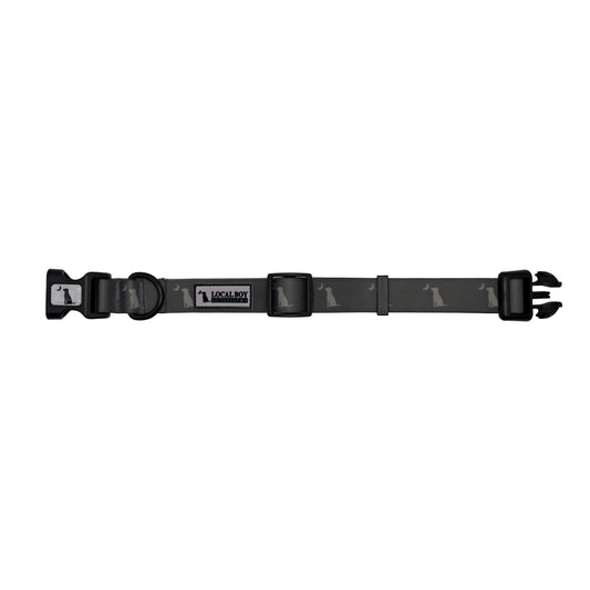 Original Dog Collar - Dark Olive Dog & Moon