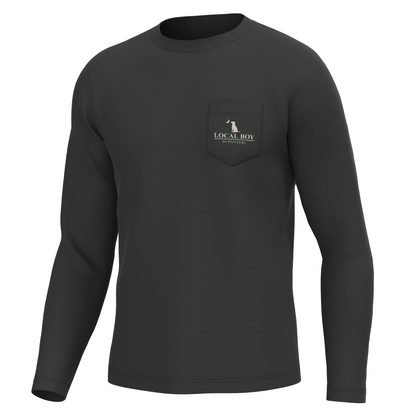 Local Standard Long Sleeve Heather Performance Shirt - Gray