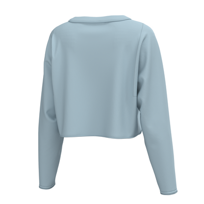 Local Girl Youth Boxy Crop Long Sleeve T-Shirt - Baby Blue