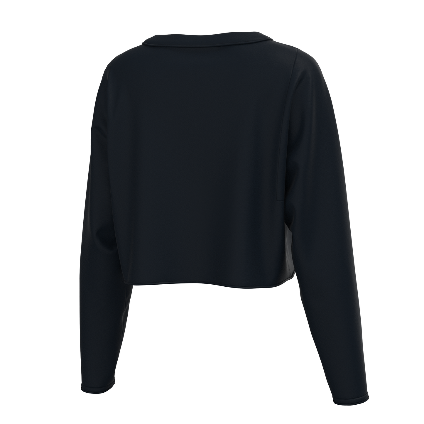 Local Girl Youth Boxy Crop Long Sleeve T-Shirt - Black