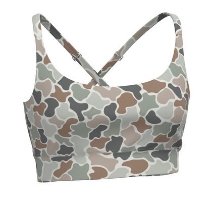 Local Girl Sports Bra 2.0 - Forest Camo Flora