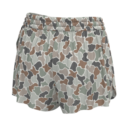 Youth Local Girl Petal Shorts - Forest Camo Flora