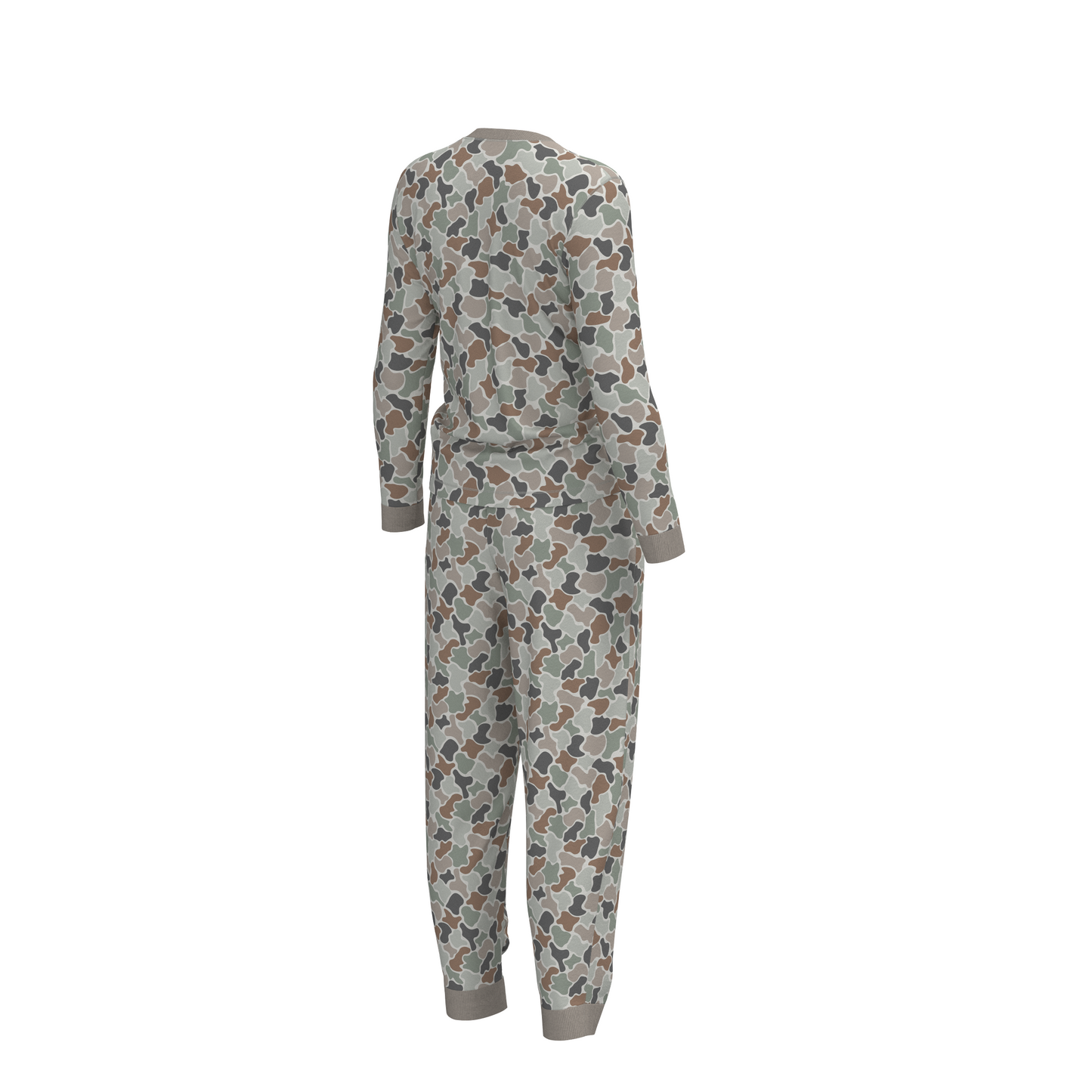 Local Girl Youth Pajama Set - Forest Camo Flora