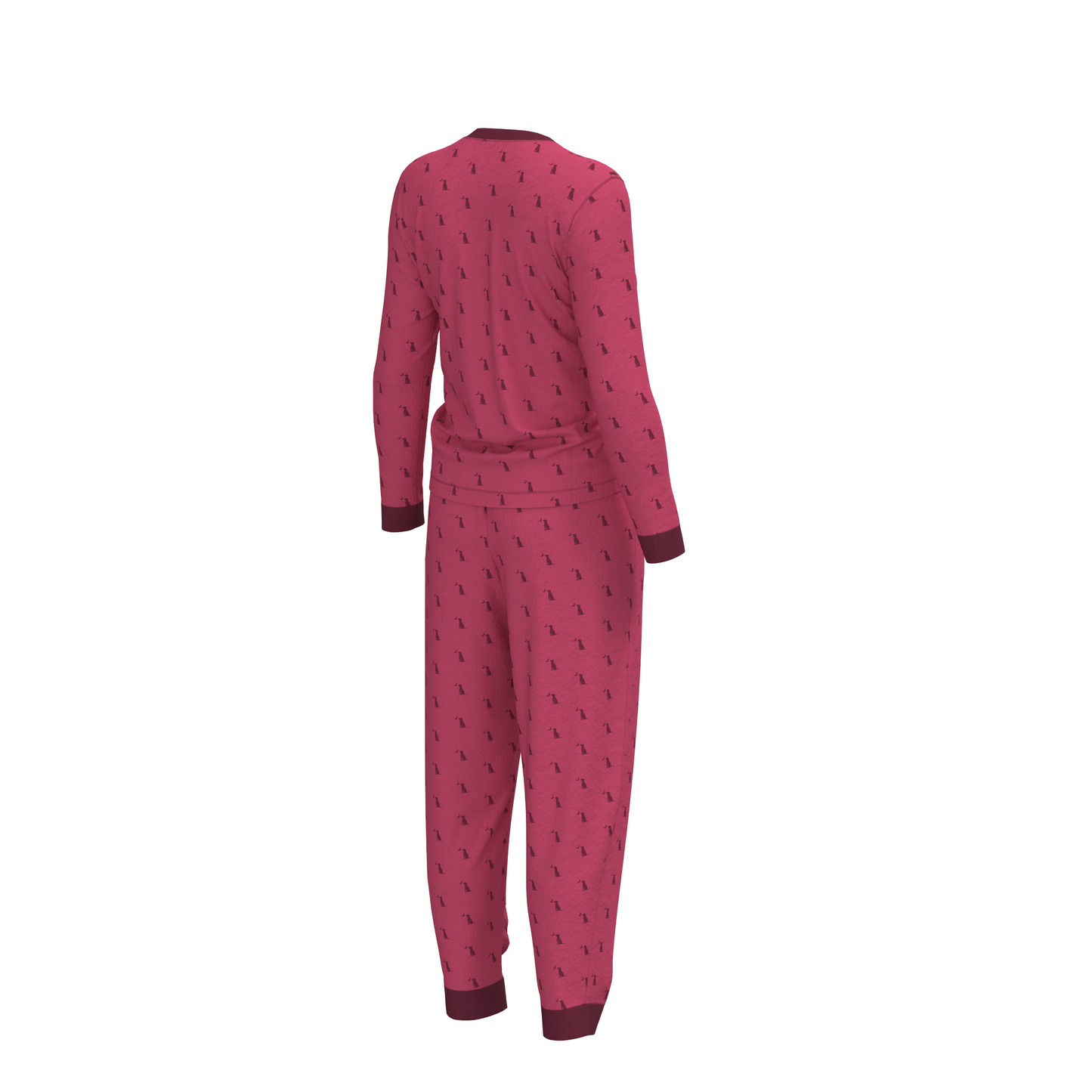 Local Girl Youth Pajama Set - Berry Dog & Moon