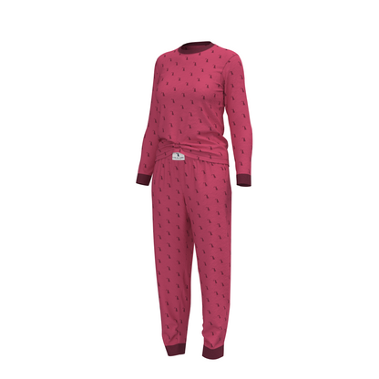 Local Girl Youth Pajama Set - Berry Dog & Moon