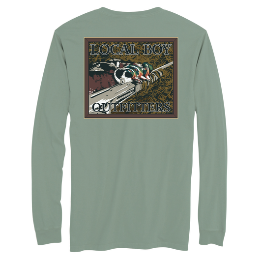 Quack Stack Long Sleeve T-Shirt - Bay