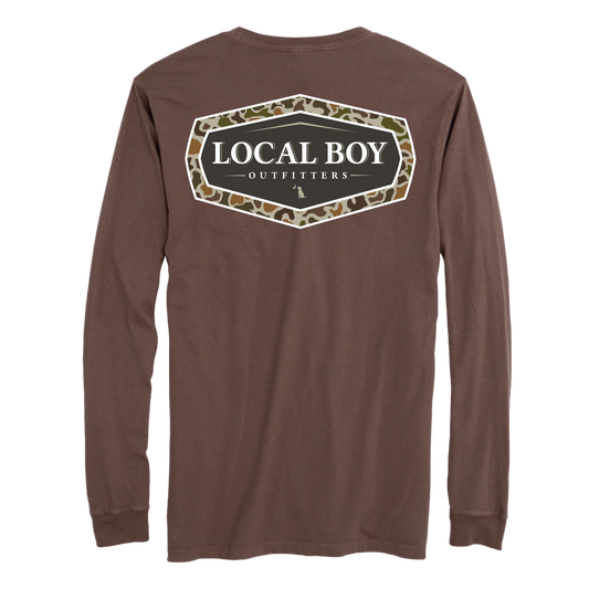 Vintage Emblem Long Sleeve T-Shirt - Espresso