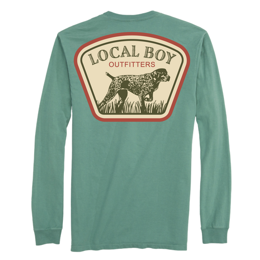 GSP Badge Long Sleeve T-Shirt - Light Green