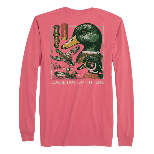 Youth Duck Species Long Sleeve T-Shirt - Brick