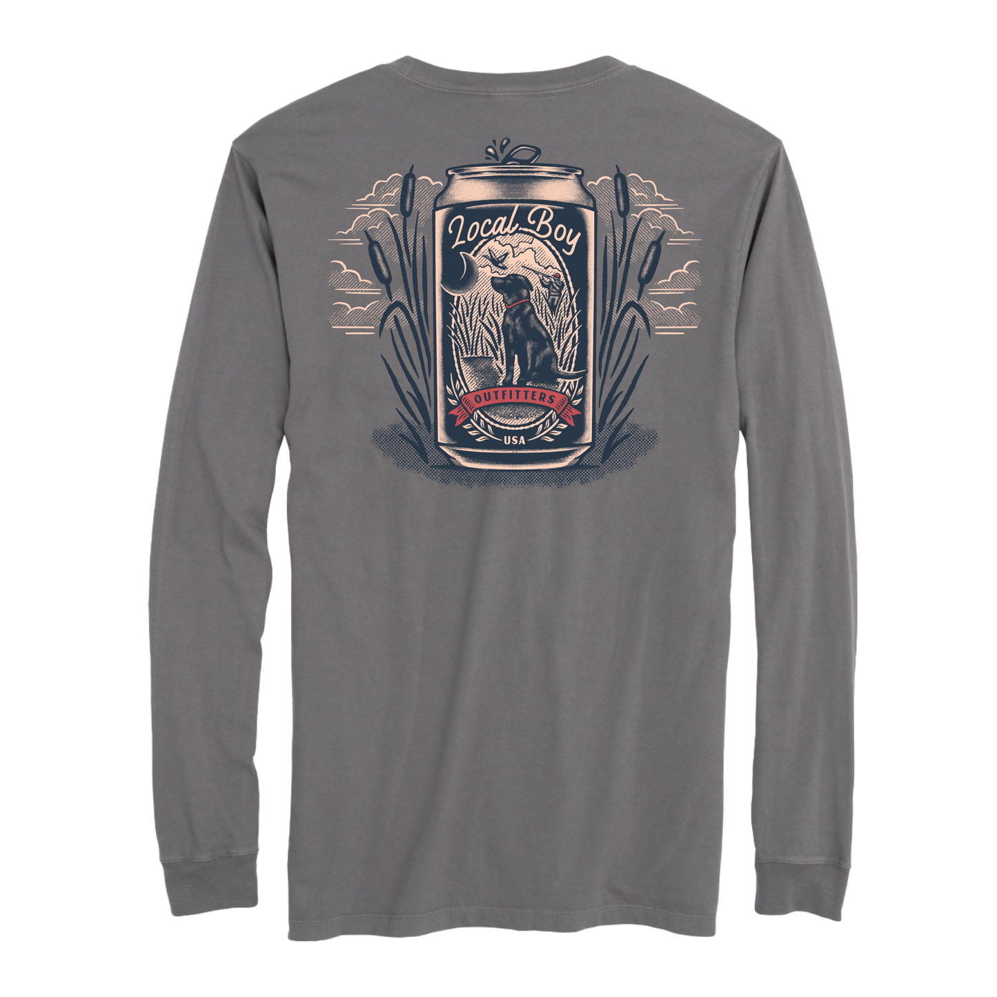 LBO Brew Long Sleeve T-Shirt - Gray