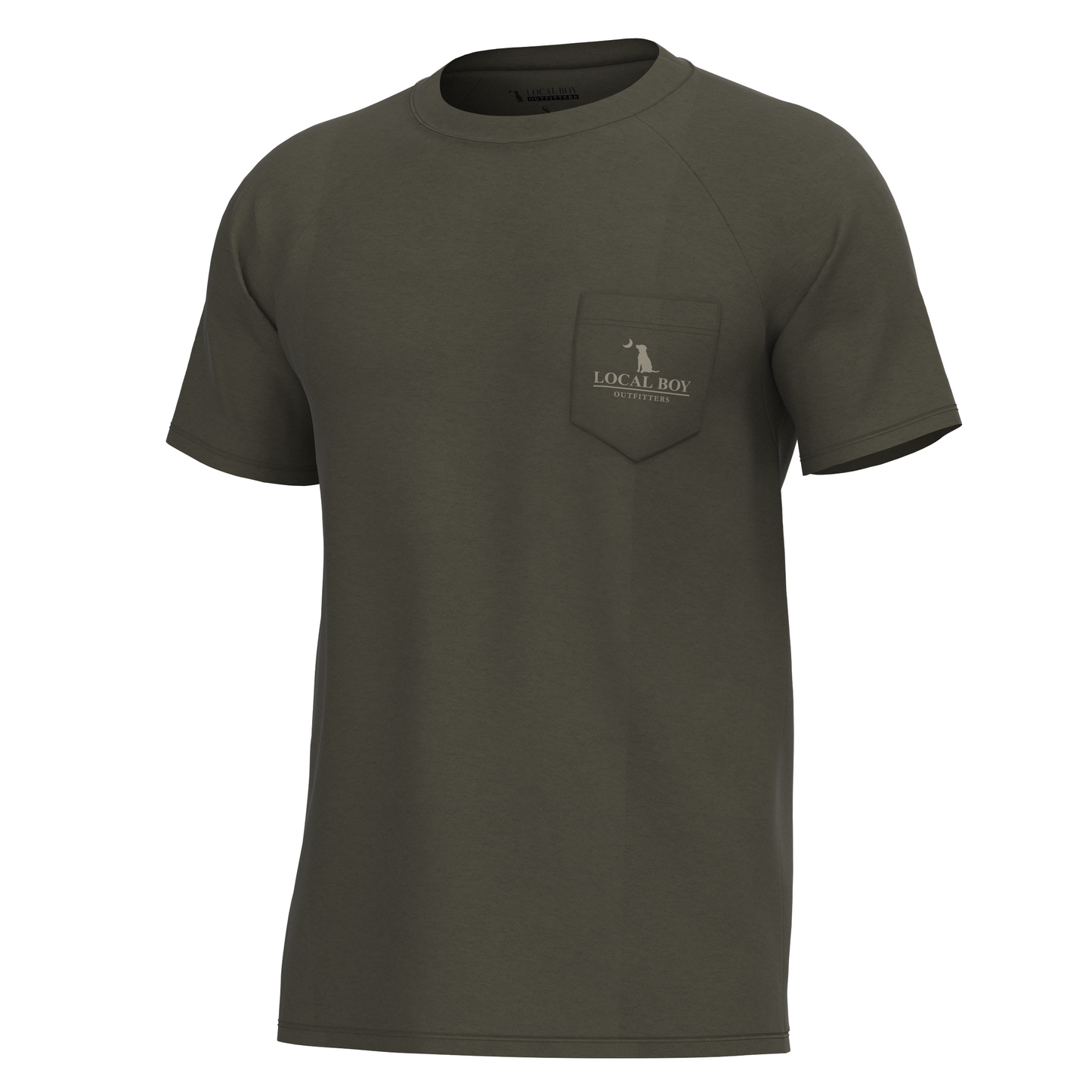 Youth Vintage ESTD Badge Short Sleeve Heather Performance Shirt - Espresso