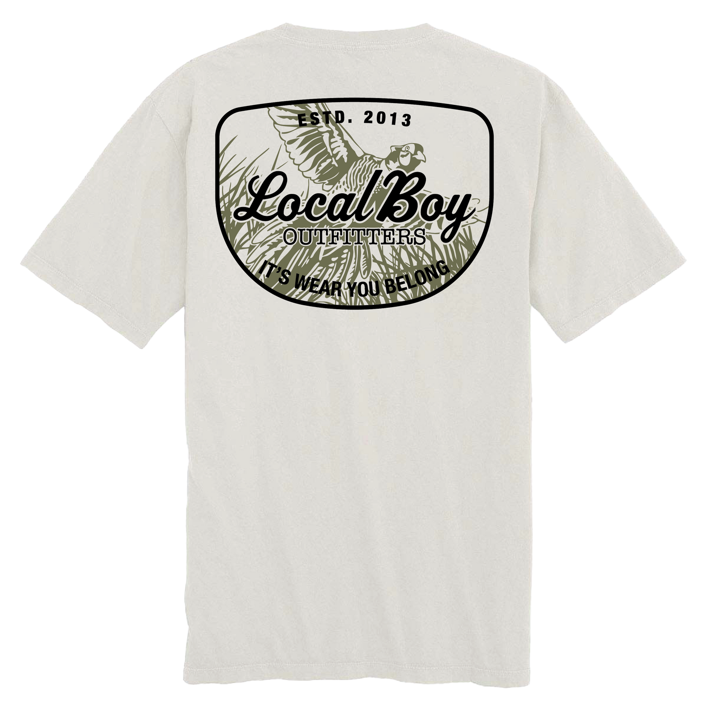 Pheasant Patch T-Shirt - Silver