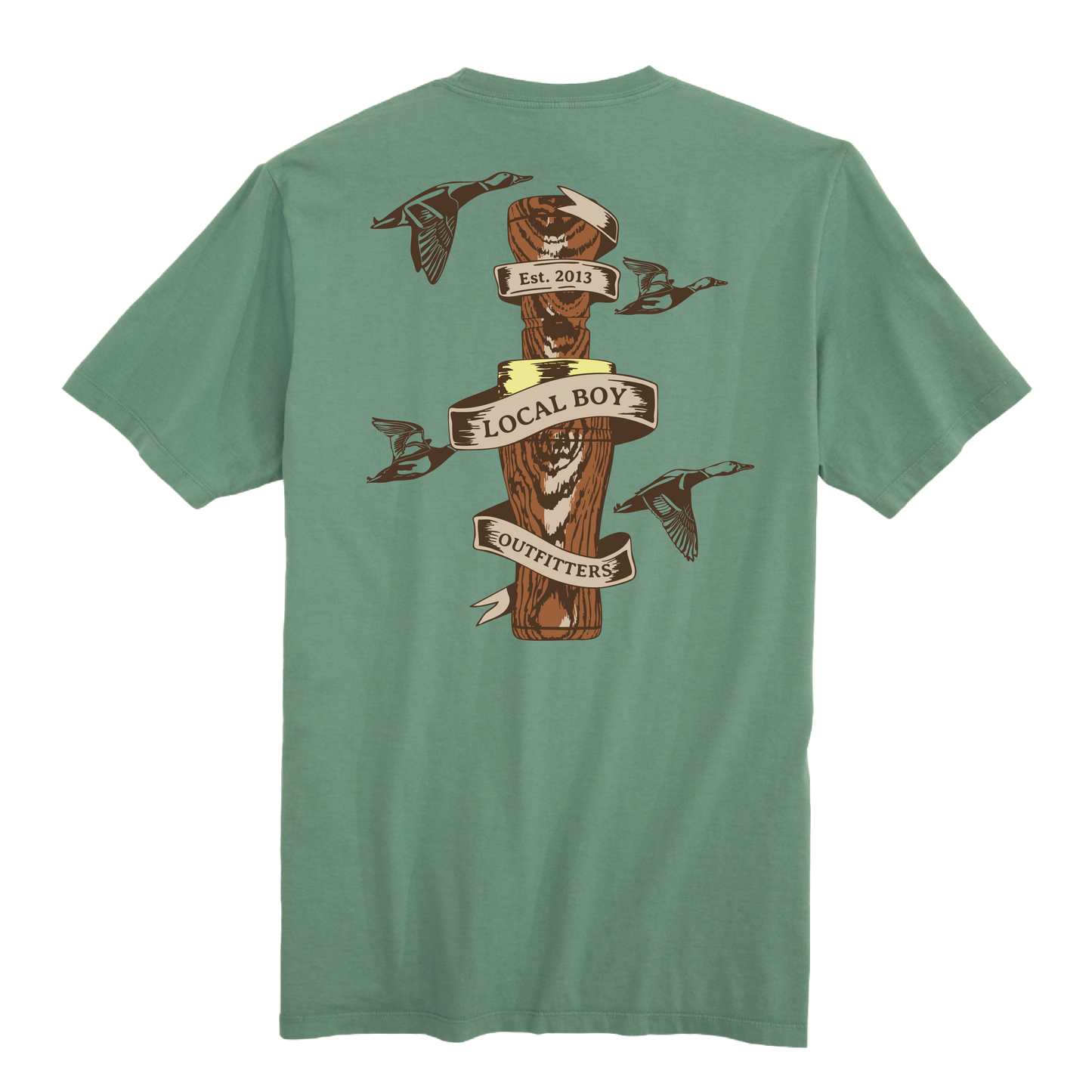 Wooden Call T-Shirt - Light Green