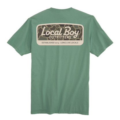Youth Brush Camo Mark T-Shirt - Light Green