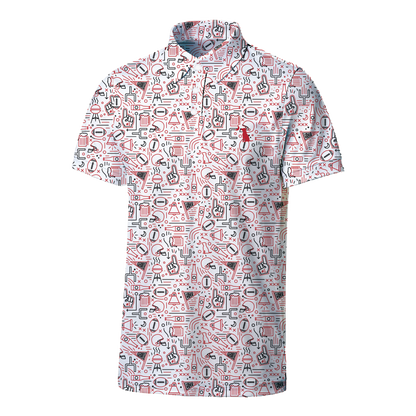 Collegiate Game Day Dirty Myrtle Polo - Red/Black