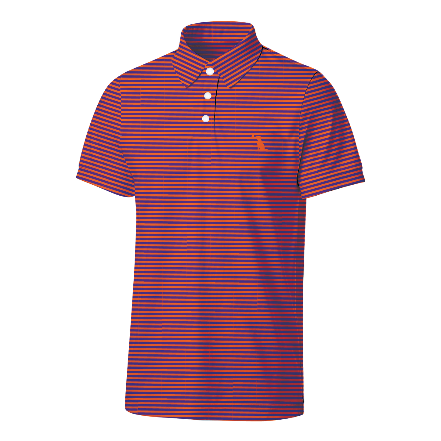 Collegiate Palms Polo - Orange/Purple