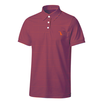 Collegiate Palms Polo - Orange/Purple