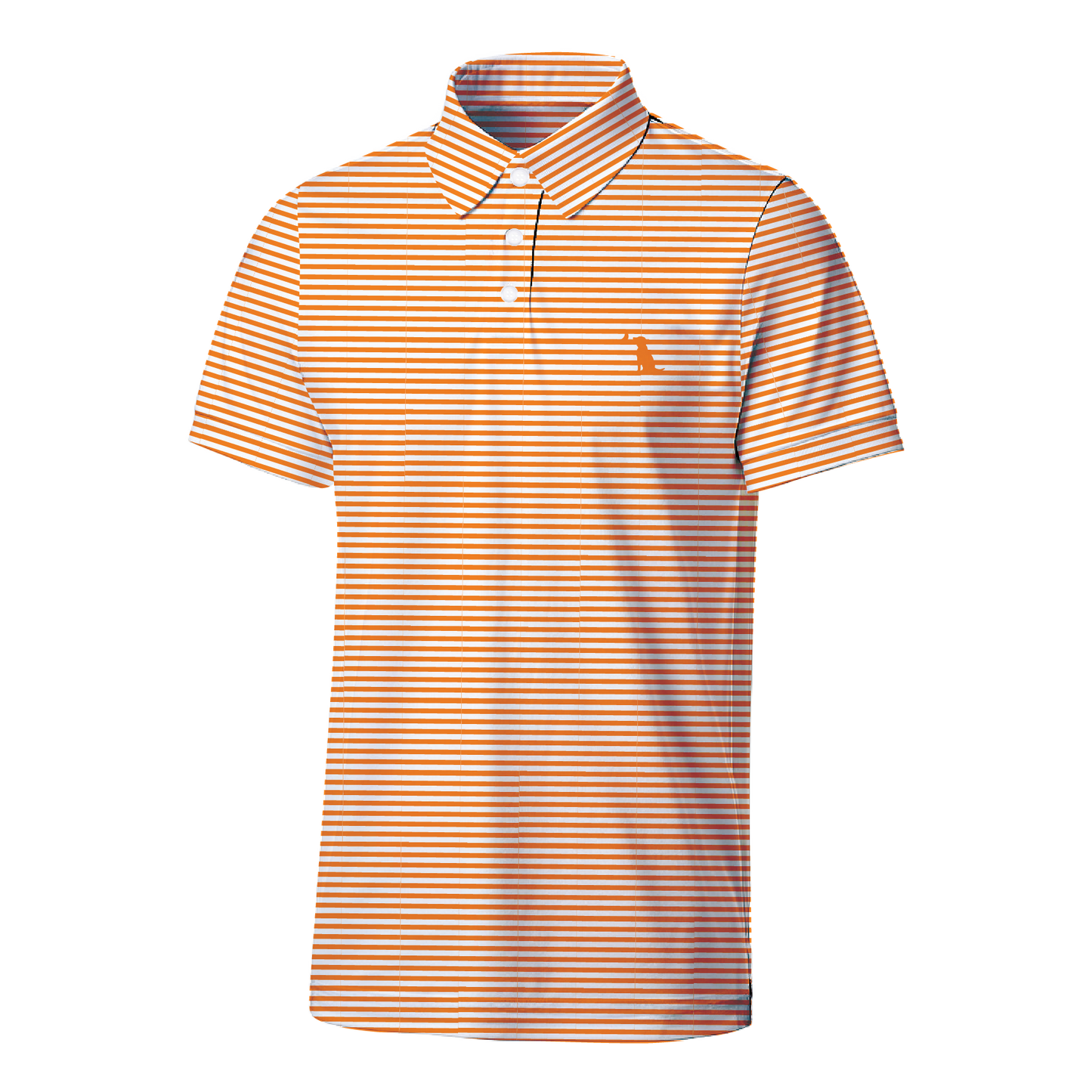 Collegiate Palms Polo - Big Orange/White