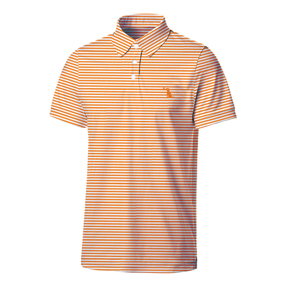 Collegiate Palms Polo - Big Orange/White