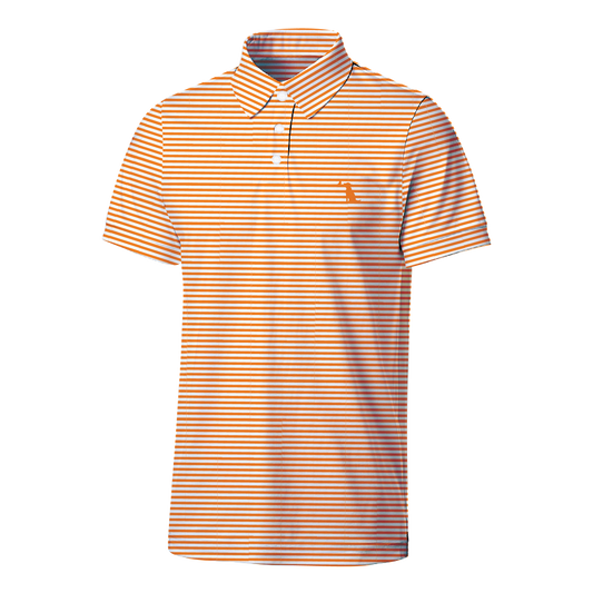 Collegiate Palms Polo - Big Orange/White