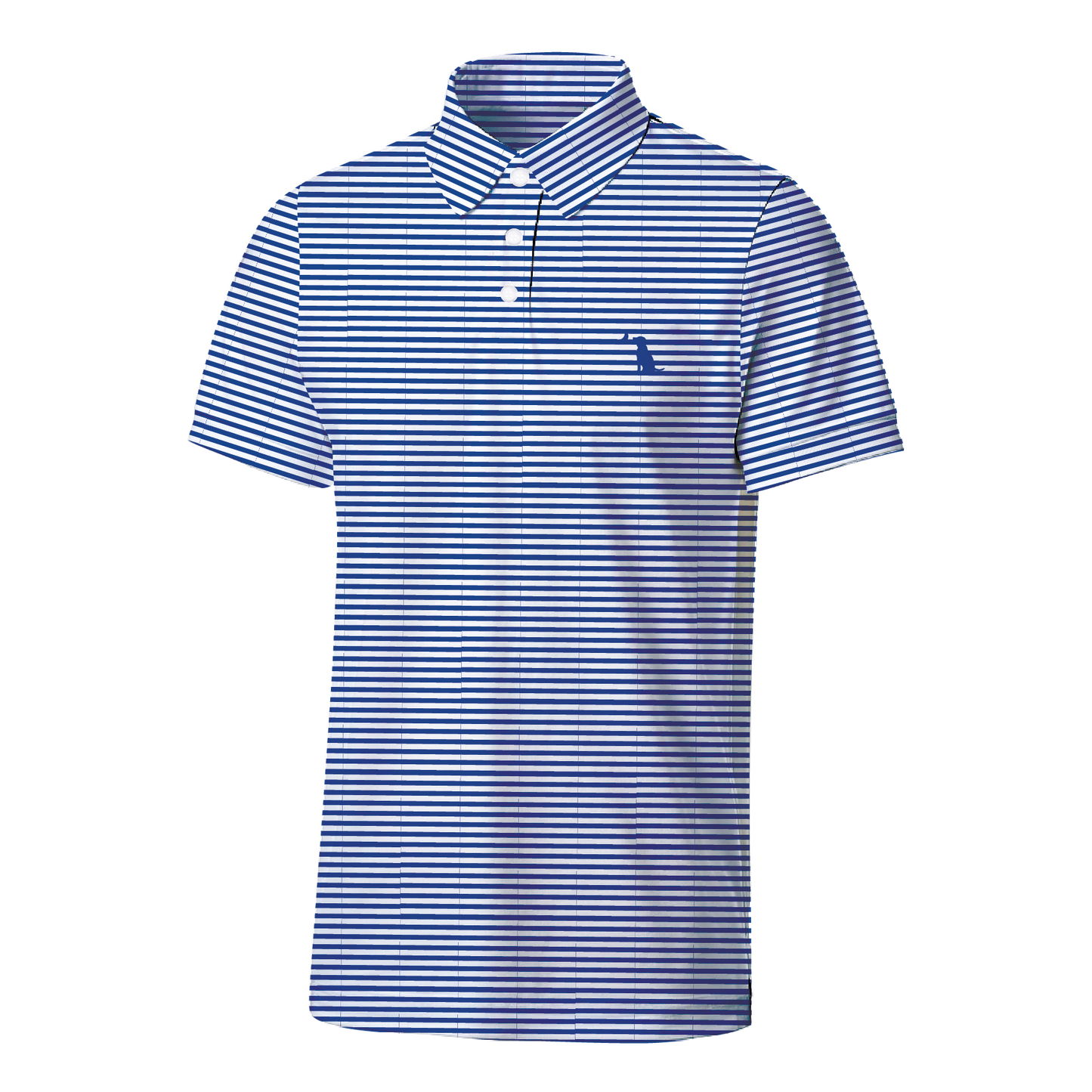 Collegiate Palms Polo - Blue/White