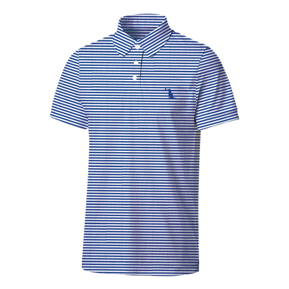 Collegiate Palms Polo - Blue/White