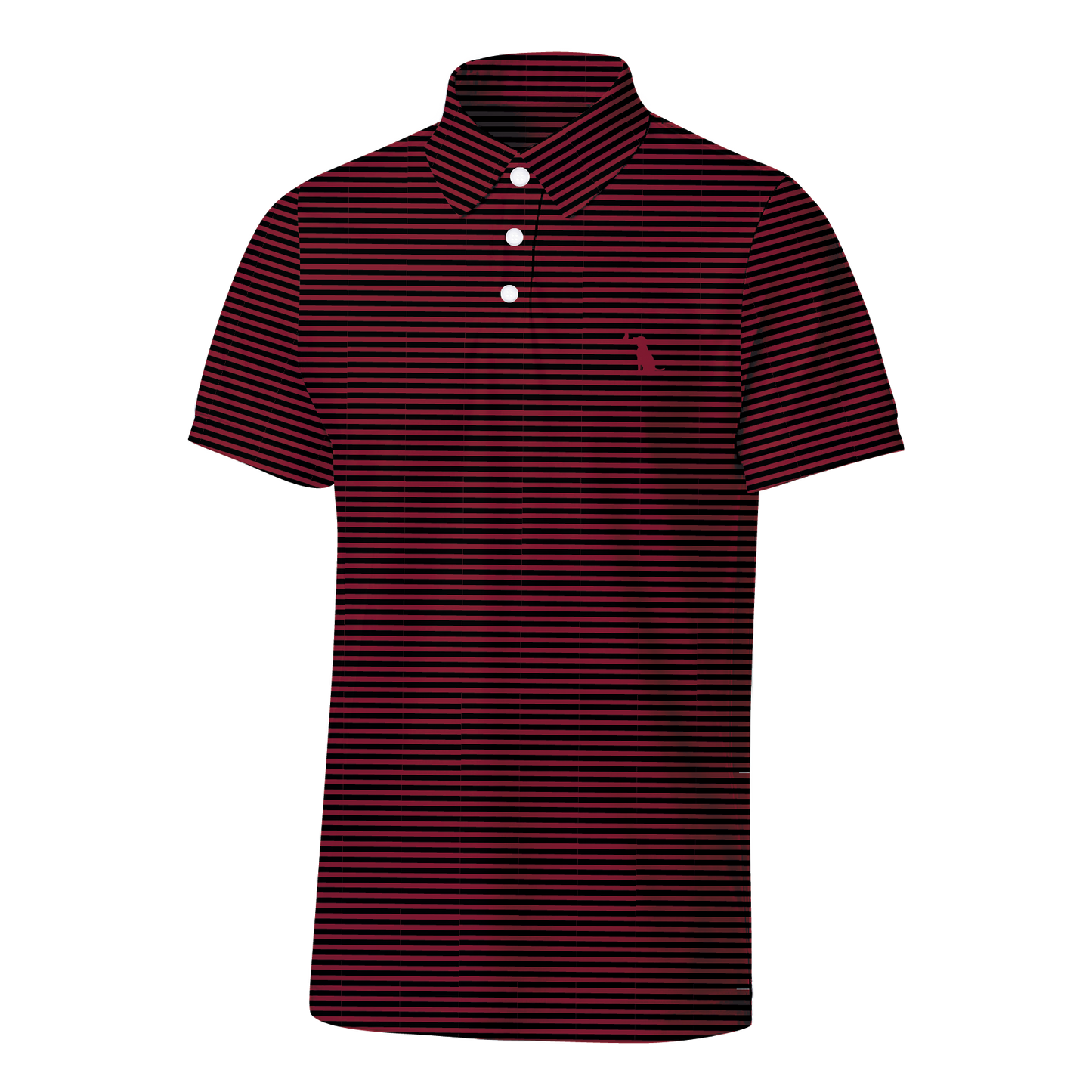 Collegiate Palms Polo - Garnet/Black